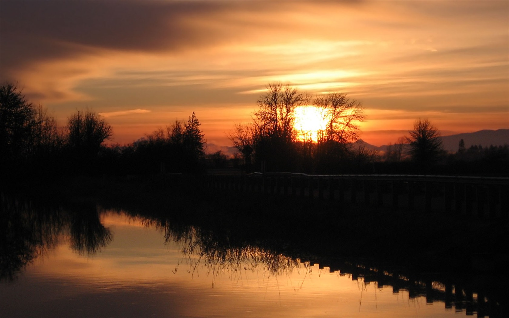 Glow du coucher du soleil HD Wallpaper exquise (2) #37 - 1680x1050