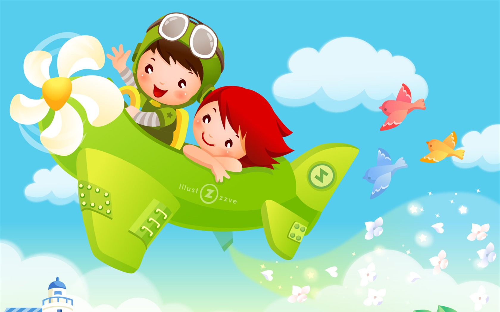 Childhood Dreams Cartoon Wallpaper (1) #19 - 1680x1050