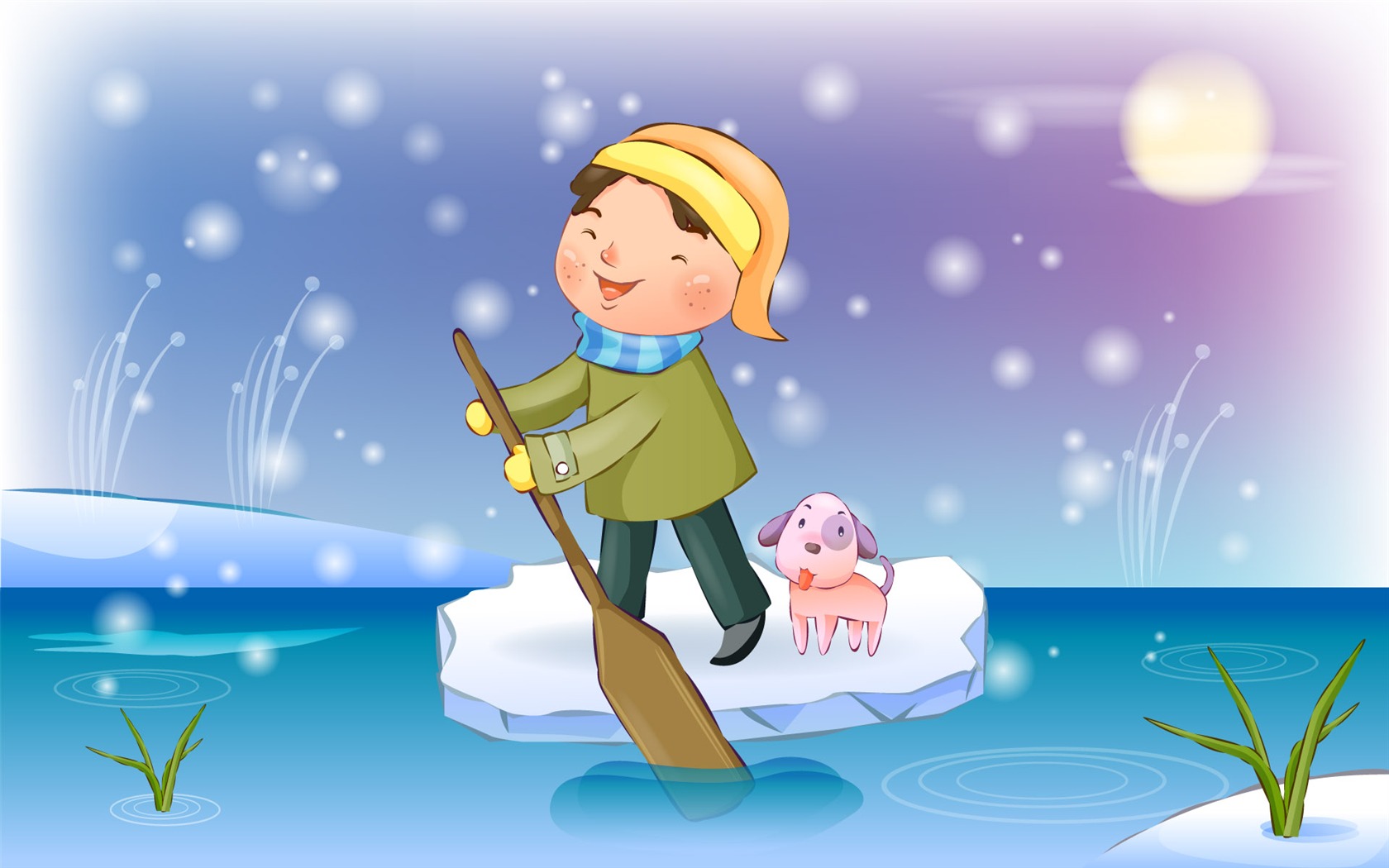 Vector children's Happy Wallpaper (4) #4 - 1680x1050