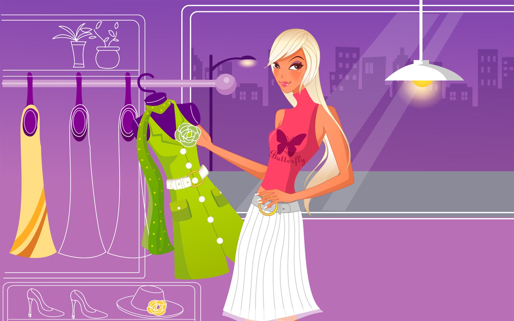 Fashion Shopping fonds d'écran des femmes (1) #4 - 1680x1050