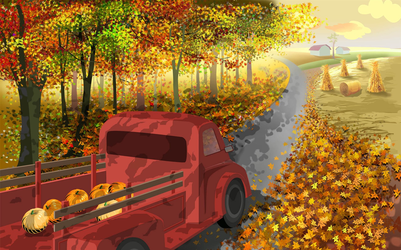 Thanksgiving theme wallpaper (3) #2 - 1680x1050