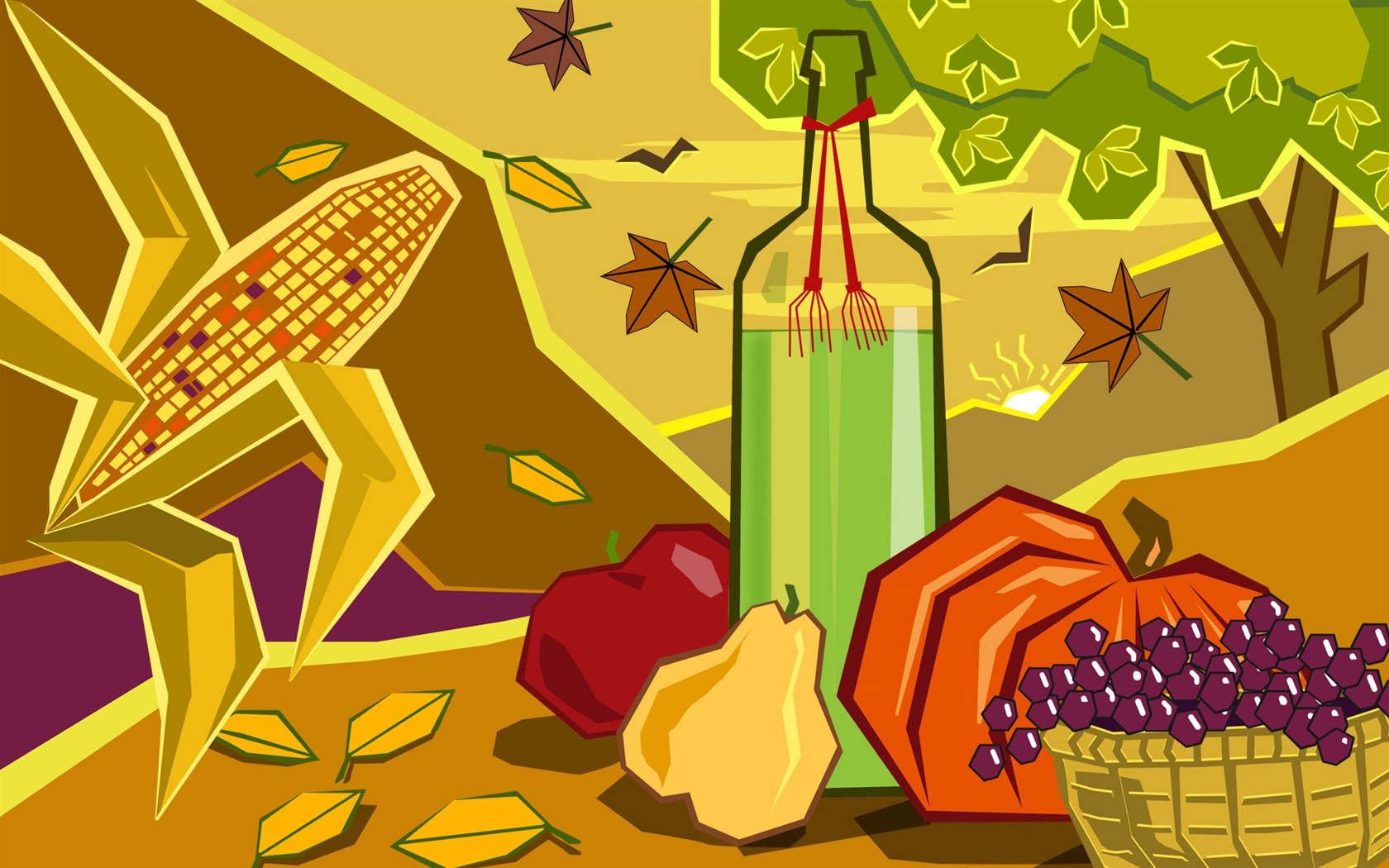 Thanksgiving Thema Tapete (3) #4 - 1680x1050