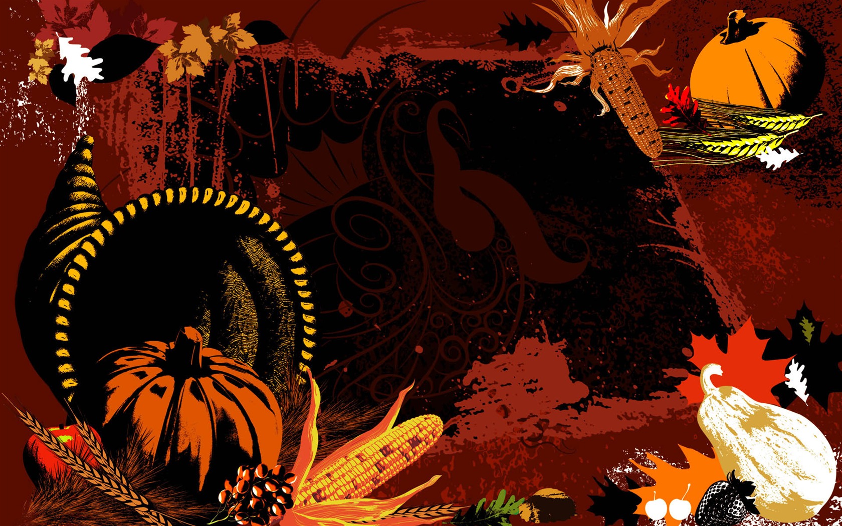 Thanksgiving theme wallpaper (3) #9 - 1680x1050