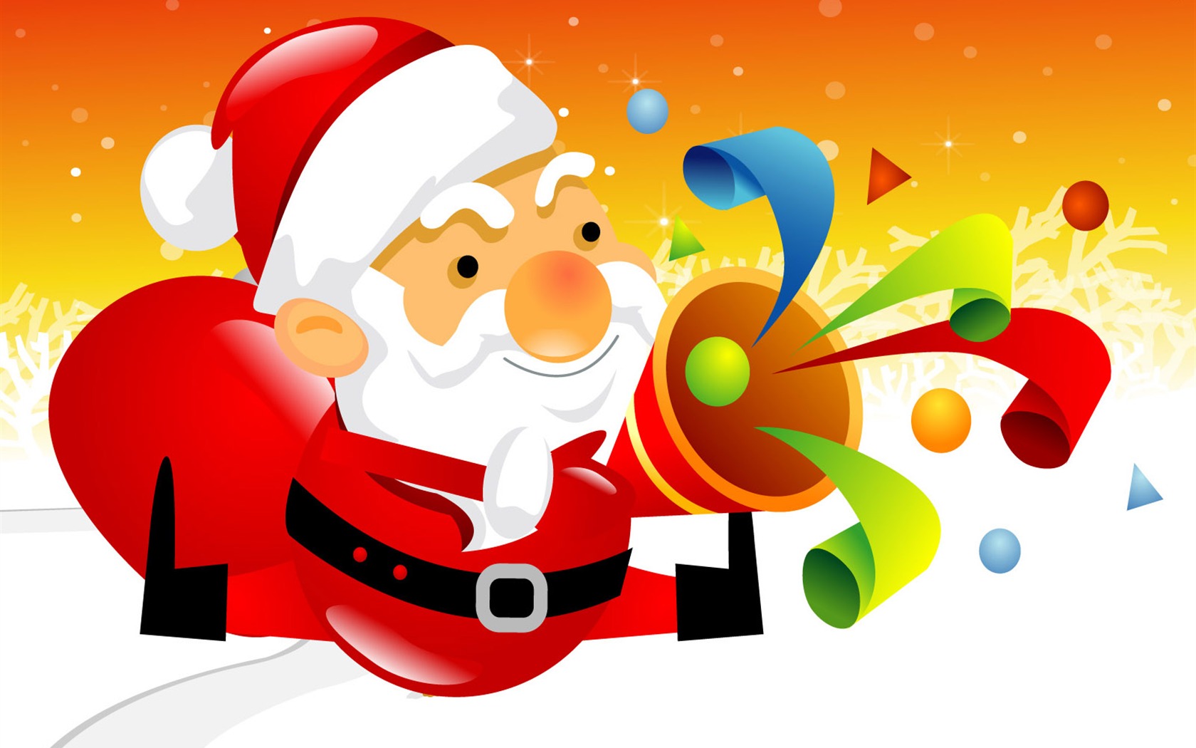 Vector Christmas wallpapers (1) #8 - 1680x1050
