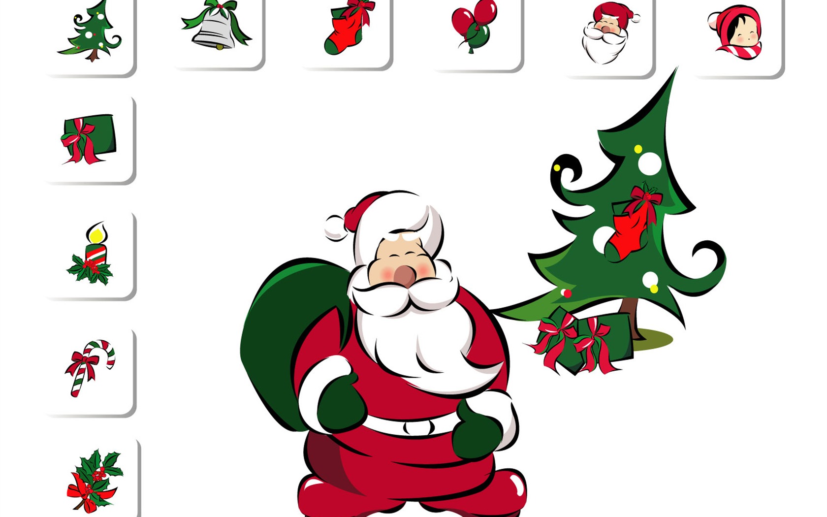 Vector Christmas wallpapers (1) #14 - 1680x1050
