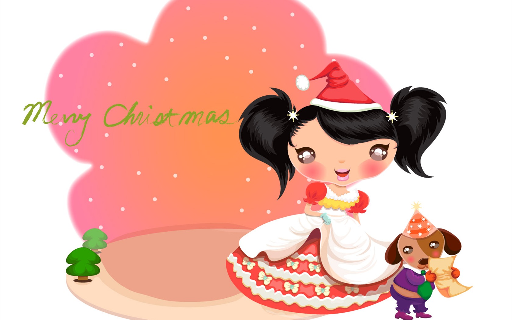 Vector Christmas wallpapers (2) #4 - 1680x1050