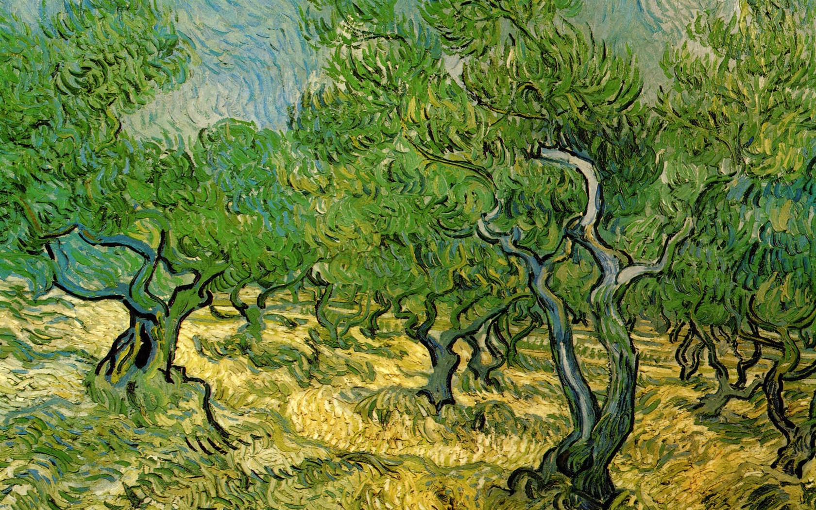 Vincent Van Gogh malování tapety (1) #5 - 1680x1050