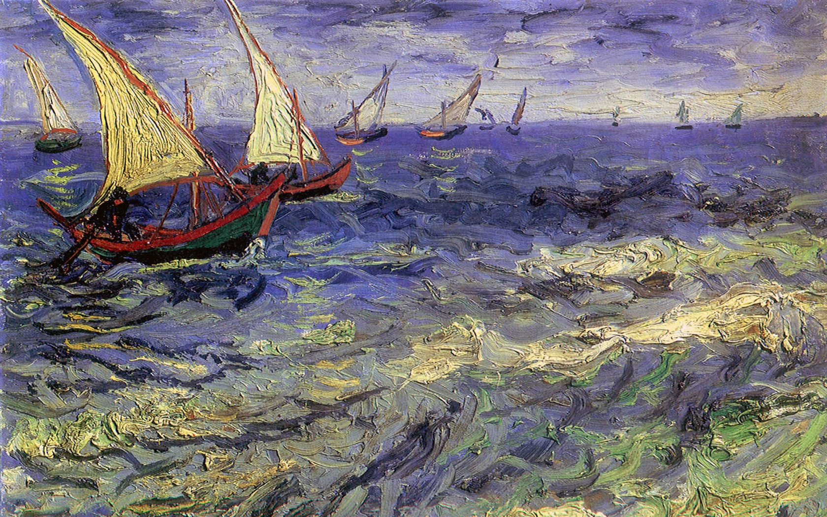 Vincent Van Gogh malování tapety (1) #13 - 1680x1050