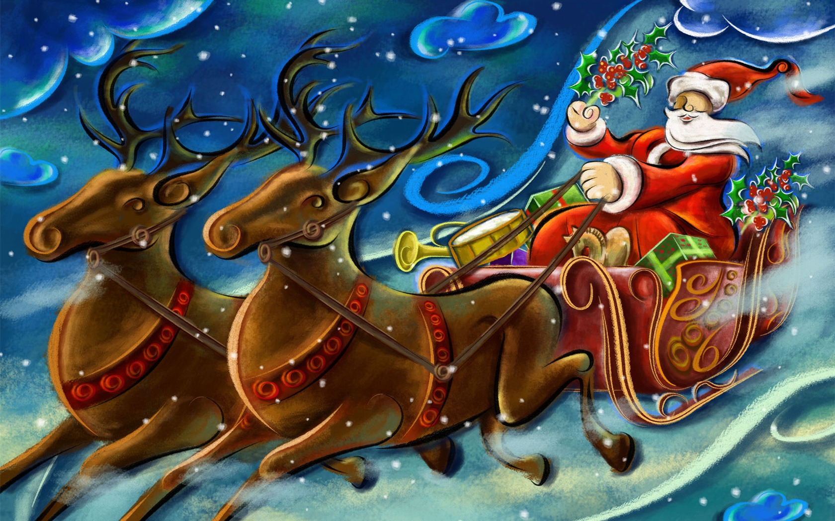 1920 Tema de Navidad Fondos de pantalla de alta definición (6) #8 - 1680x1050