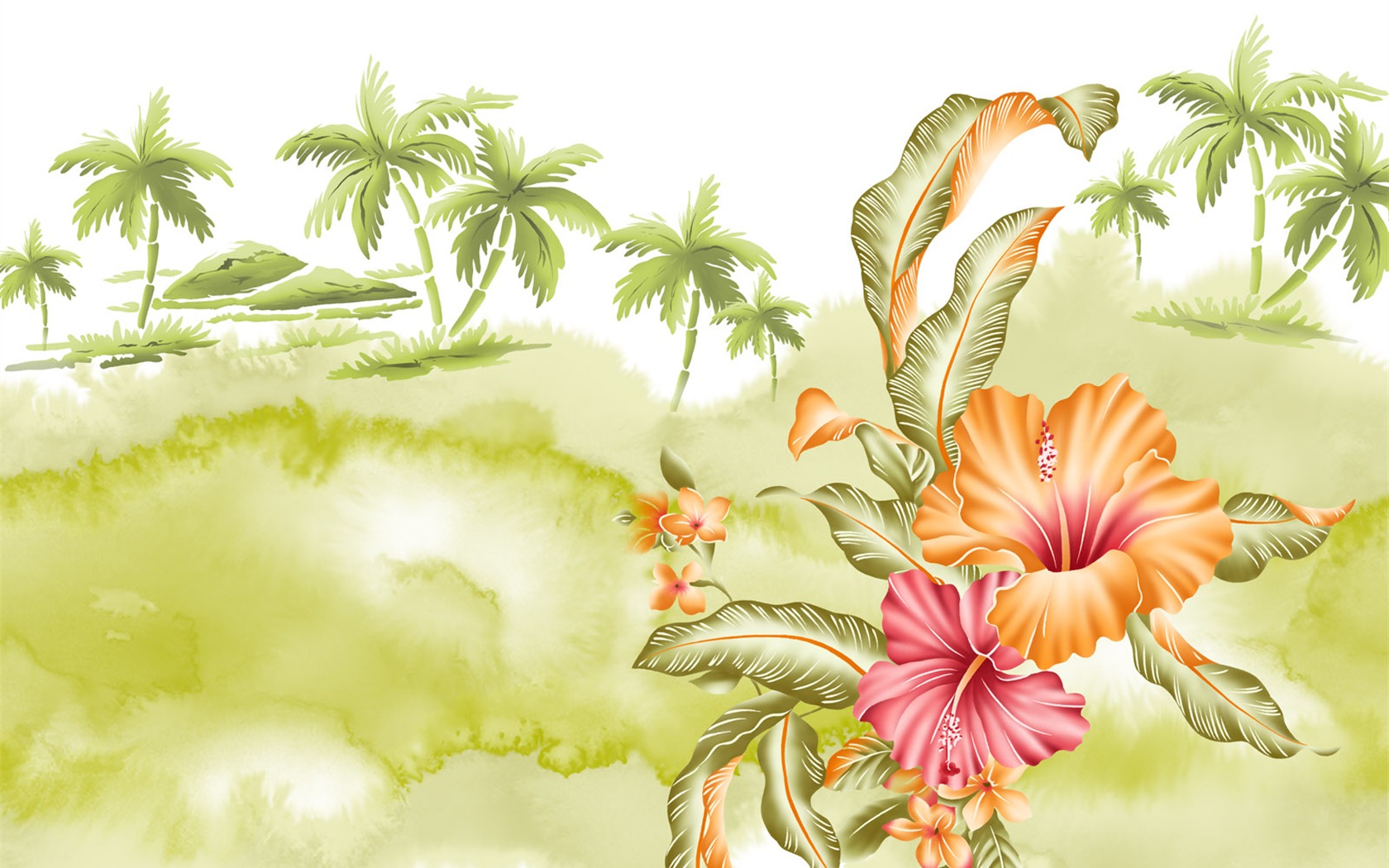 Synthetic Flower Wallpapers (1) #2 - 1680x1050
