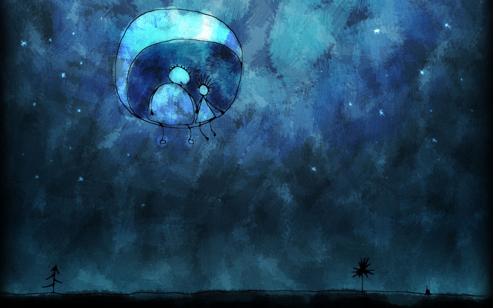 Vlads moon téma wallpaper #4 - 1680x1050