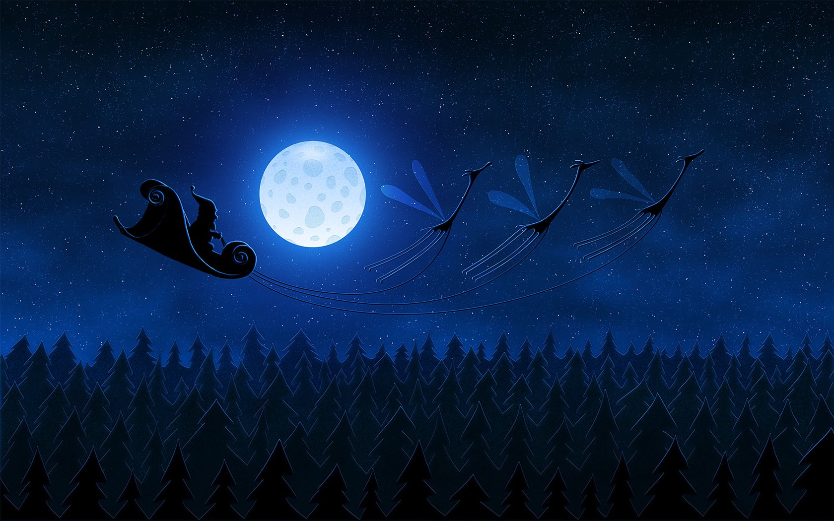 Vlads moon téma wallpaper #6 - 1680x1050