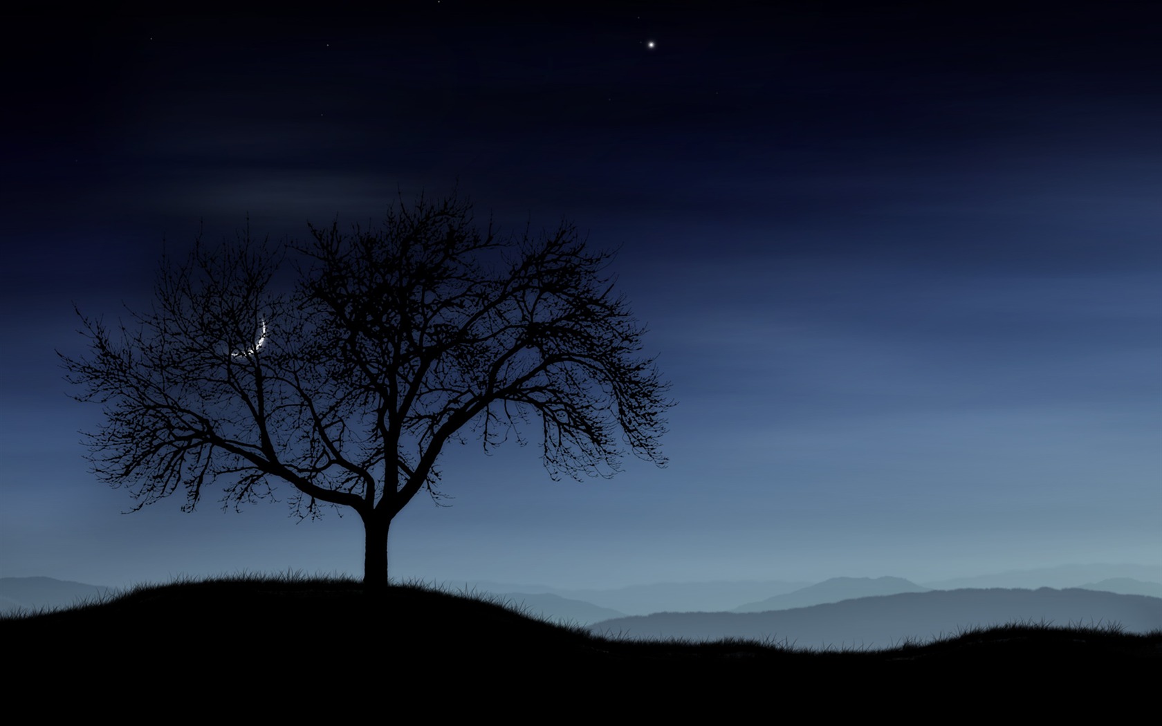 Vlads moon téma wallpaper #9 - 1680x1050