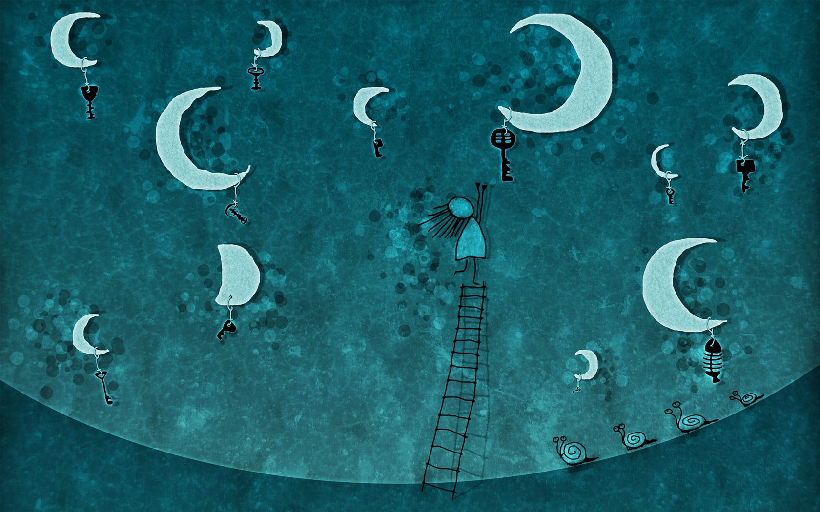Vlads moon theme wallpaper #21 - 1680x1050