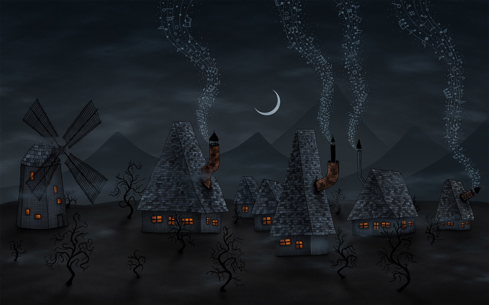 Vlads moon téma wallpaper #36 - 1680x1050