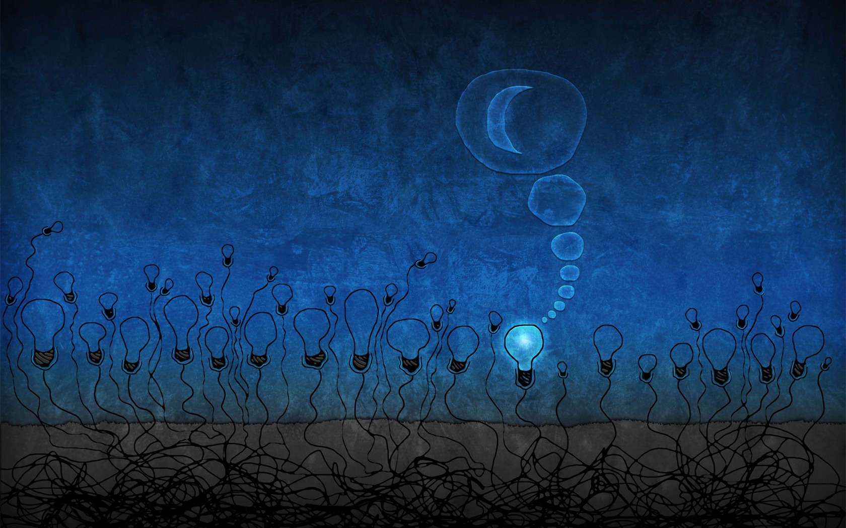 Vlads moon téma wallpaper #39 - 1680x1050