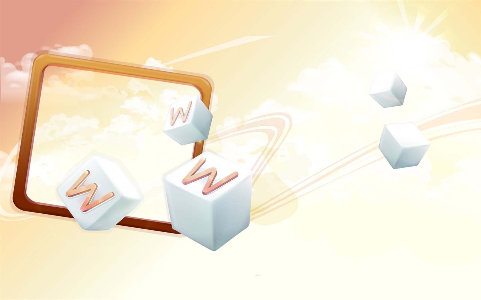 Three-dimensional design vector wallpaper (2) #13 - 1680x1050
