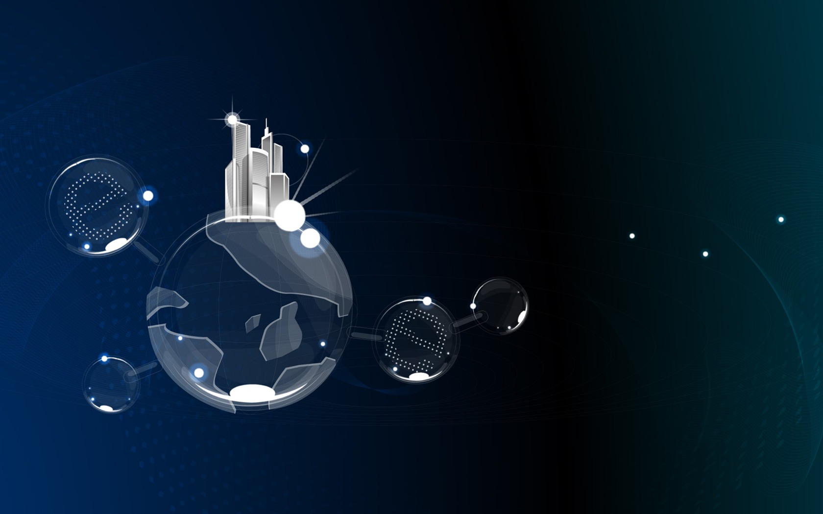 Three-dimensional design vector wallpaper (2) #16 - 1680x1050