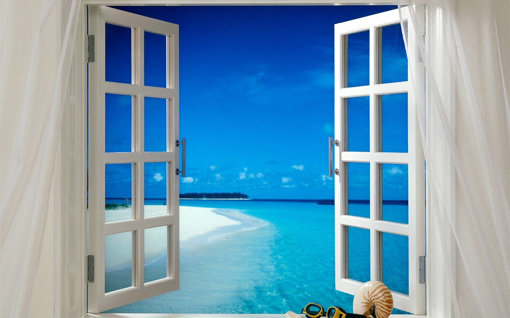 Beach ostrov tapety (2) #25 - 1680x1050