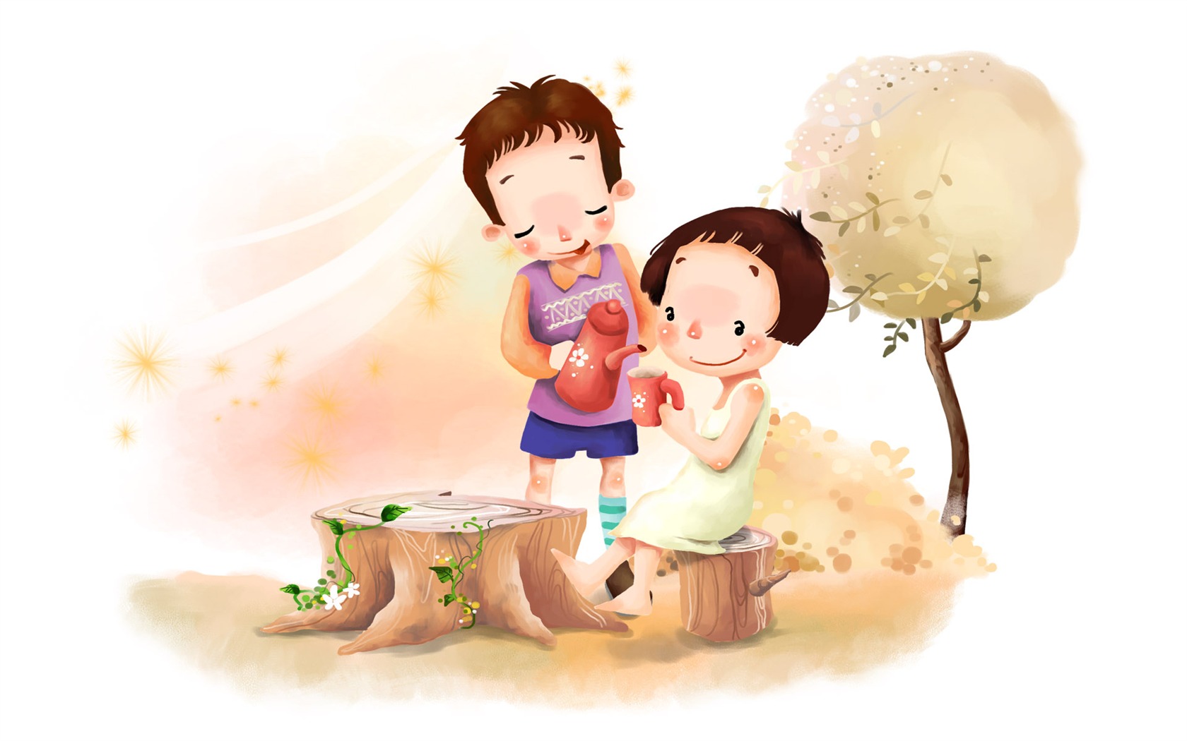 Widescreen wallpaper childhood dream (2) #2 - 1680x1050