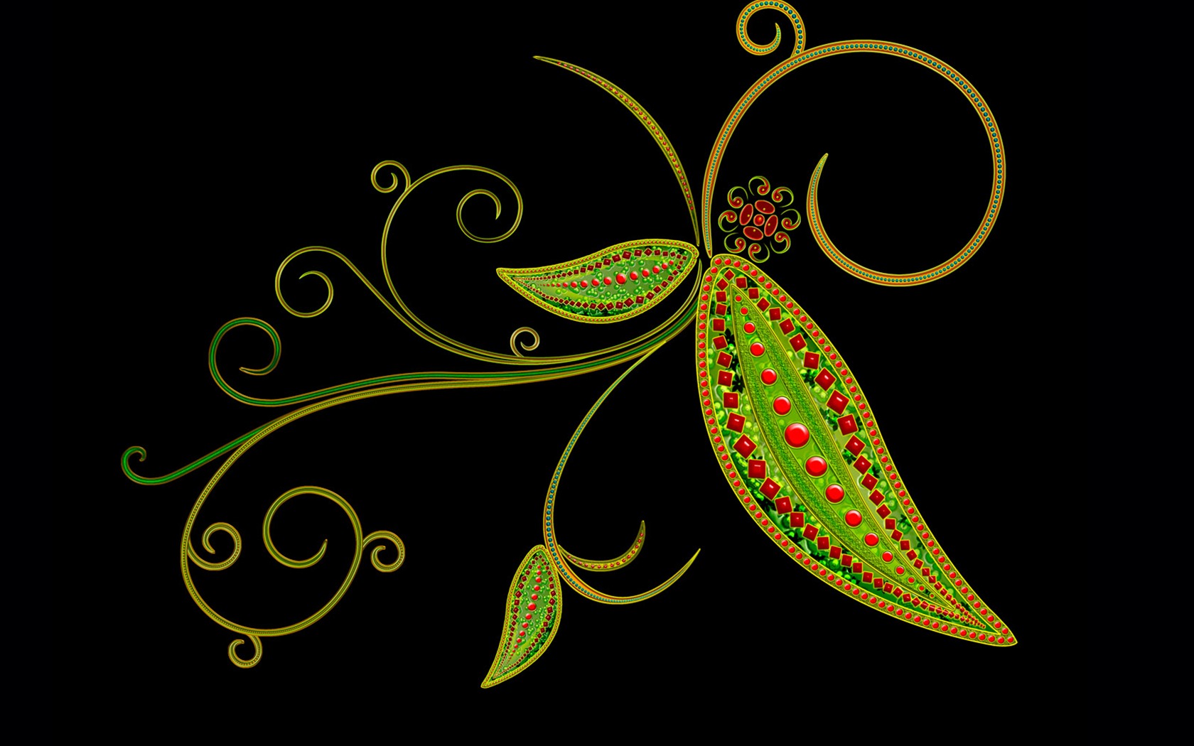 Barevný vzor tapety (1) #7 - 1680x1050