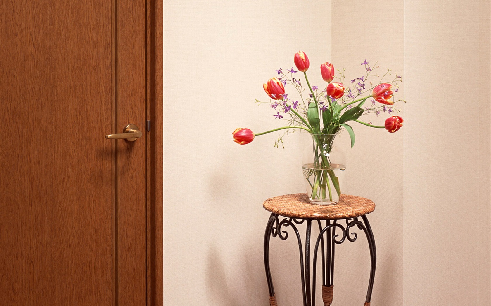 실내 꽃 벽지 (6) #4 - 1680x1050