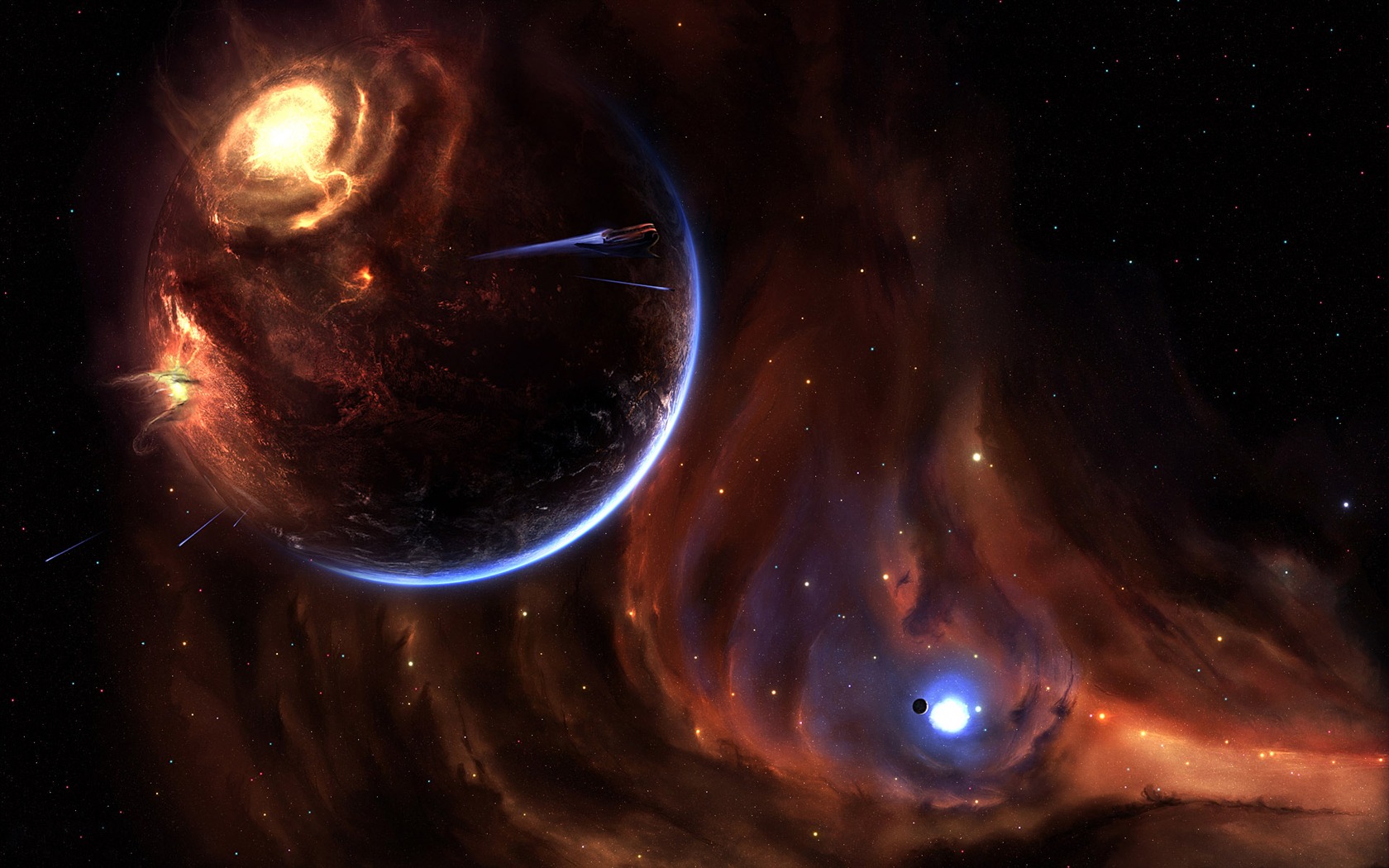 Widescreen wallpaper Star Earth (1) #2 - 1680x1050