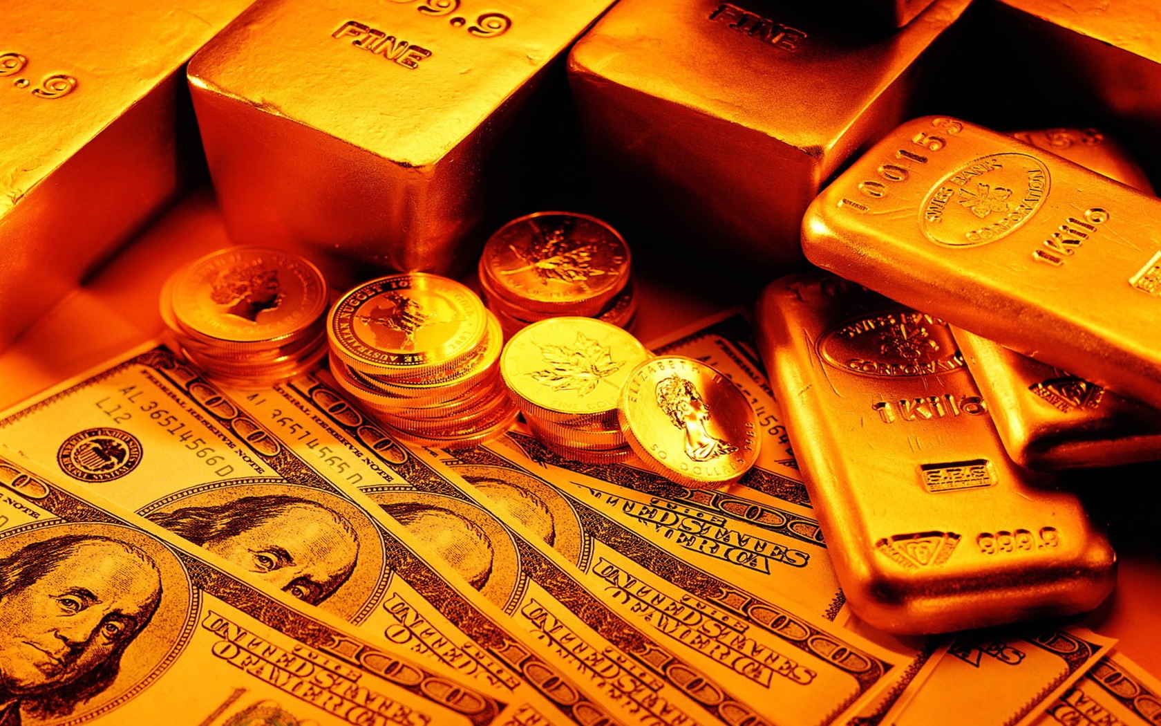 Gold tapety (3) #1 - 1680x1050