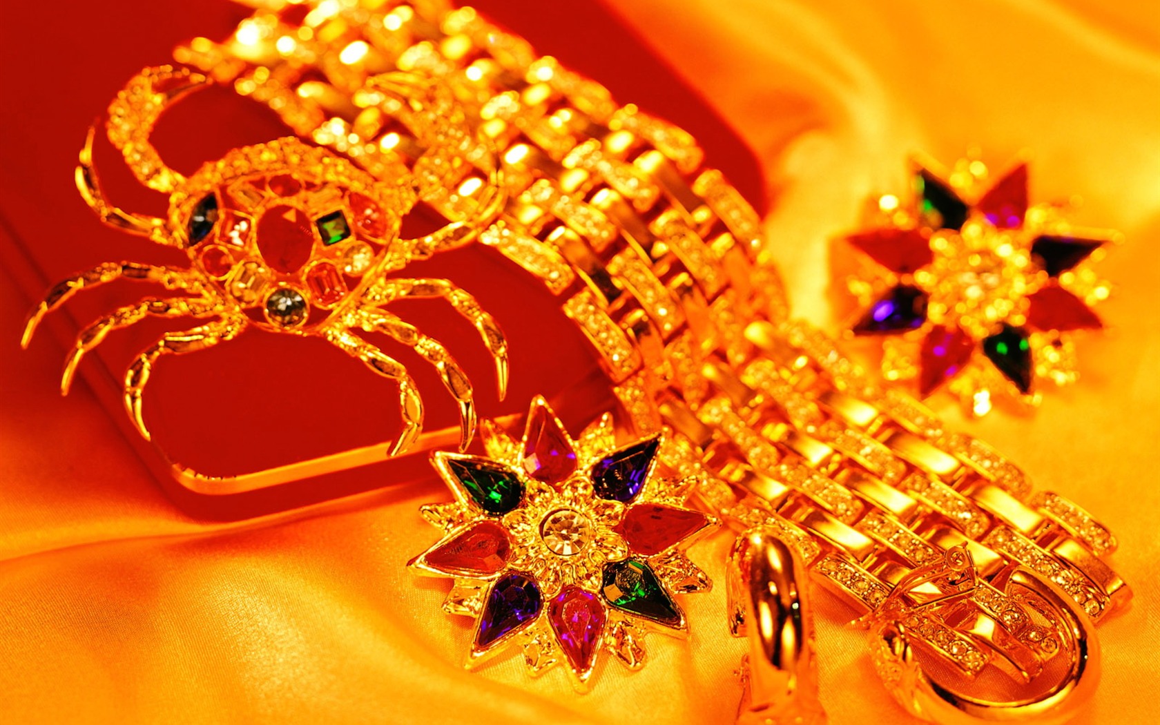 Gold wallpaper (3) #12 - 1680x1050