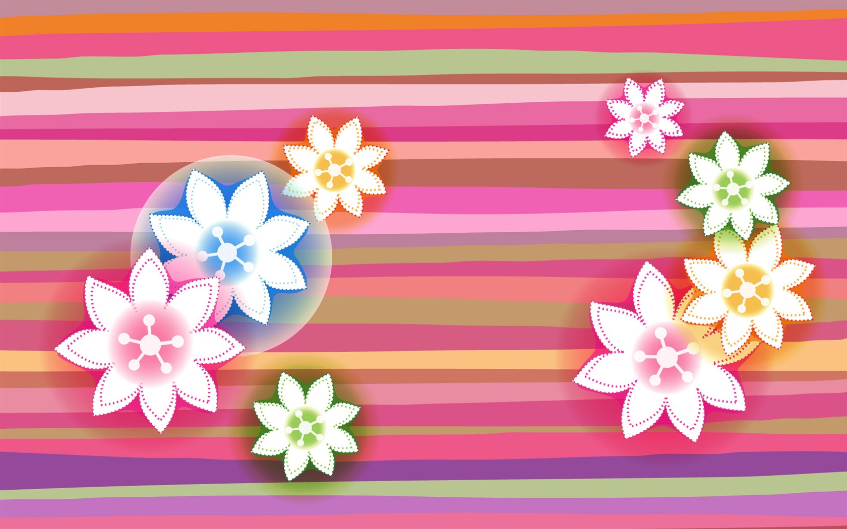 Colorful pattern wallpaper (9) #1 - 1680x1050