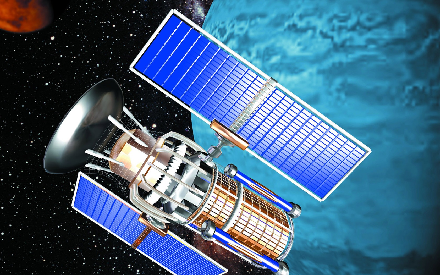Satellite communications wallpaper (2) #9 - 1680x1050