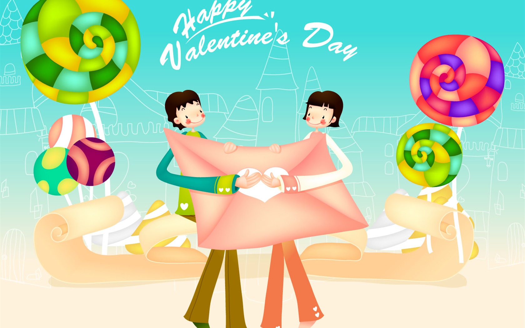 Valentine's Day Vector #10 - 1680x1050