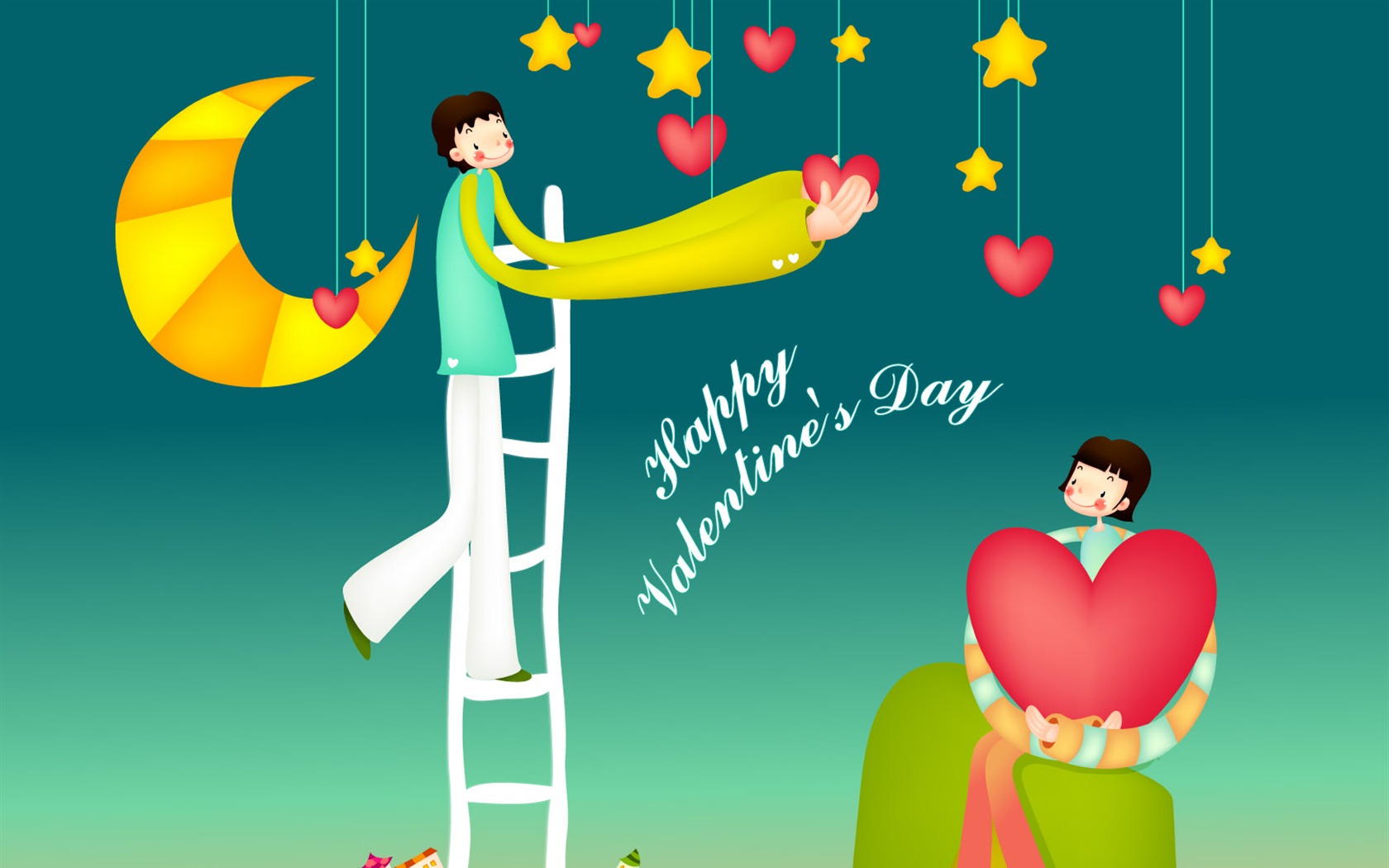 Valentine's Day Vector #13 - 1680x1050