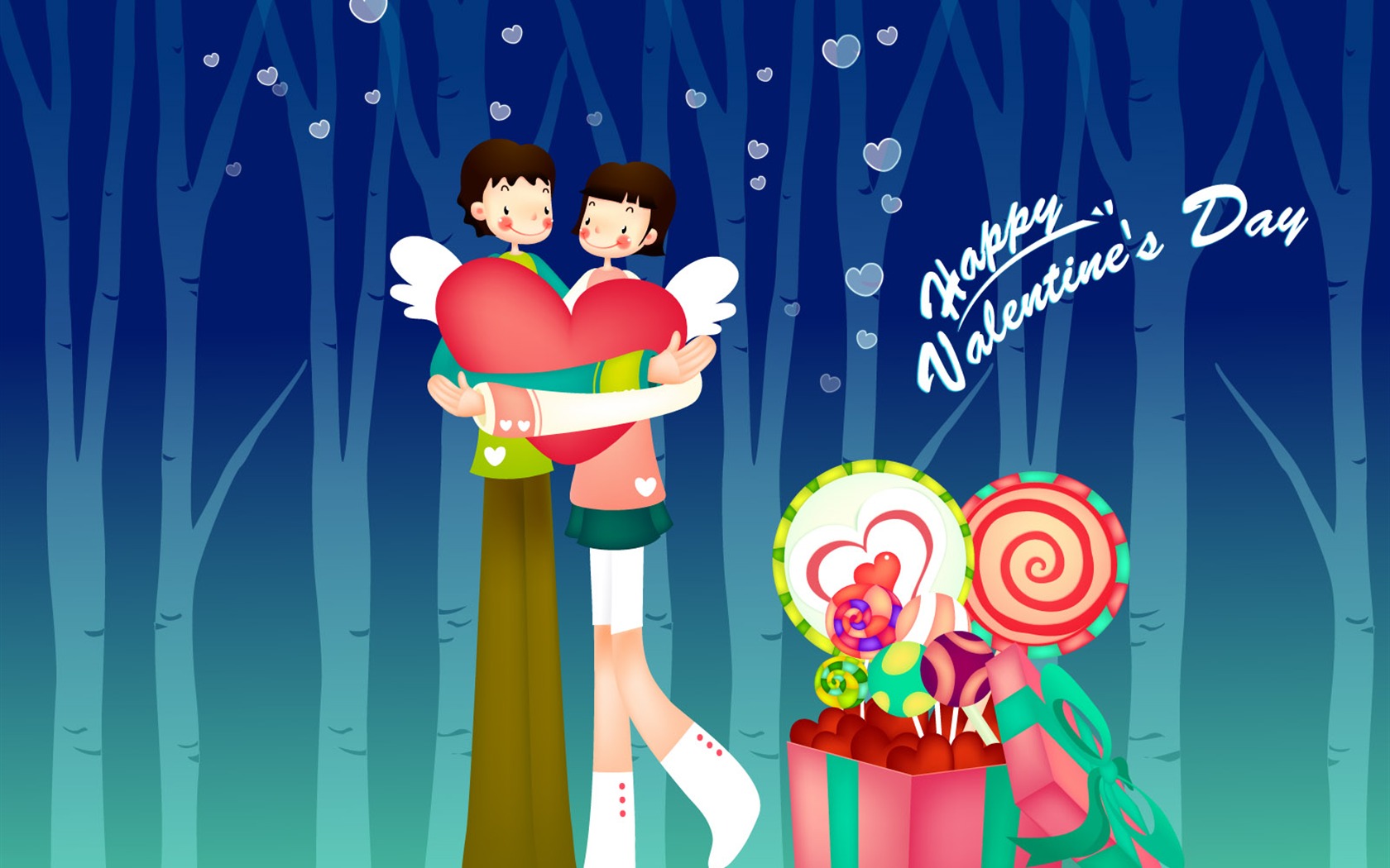 Vector Valentine's Day #14 - 1680x1050
