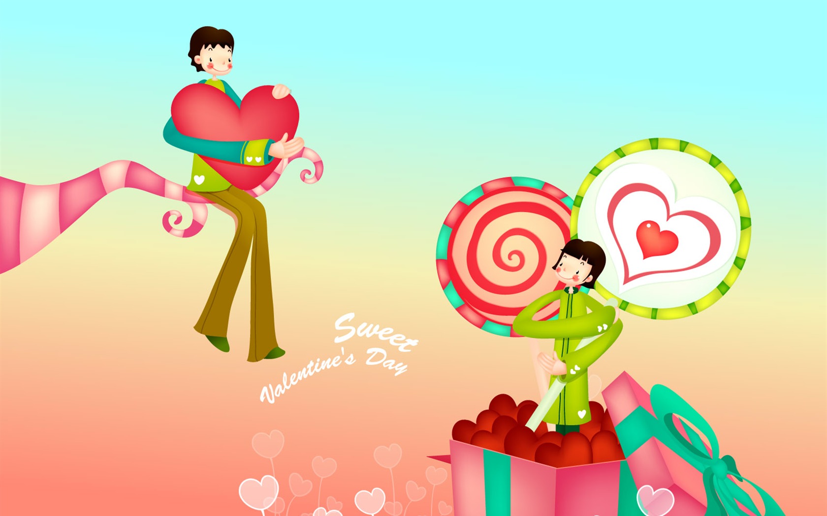 Valentine's Day Vector #16 - 1680x1050