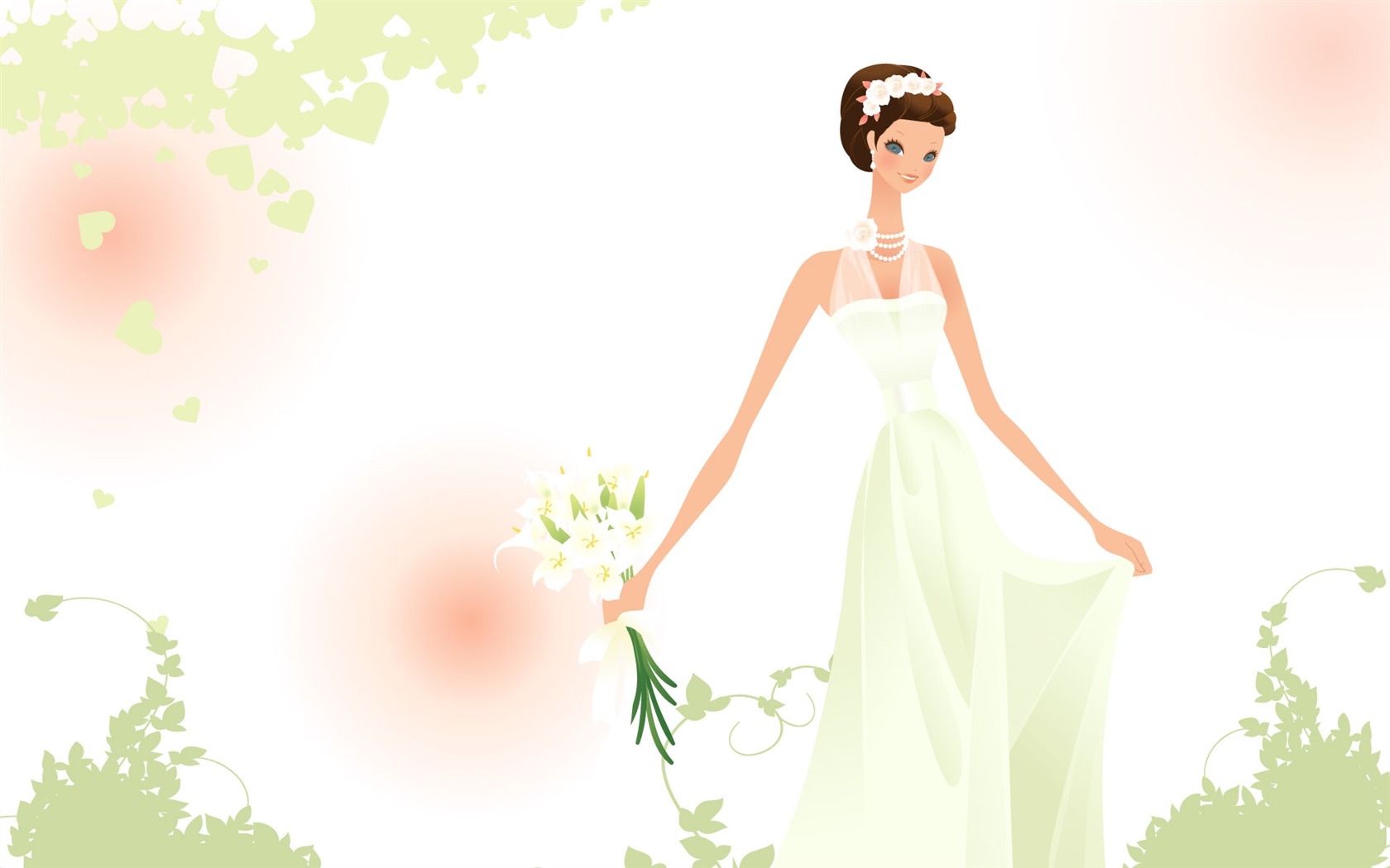 Vector Wallpaper Hochzeit Braut (2) #12 - 1680x1050