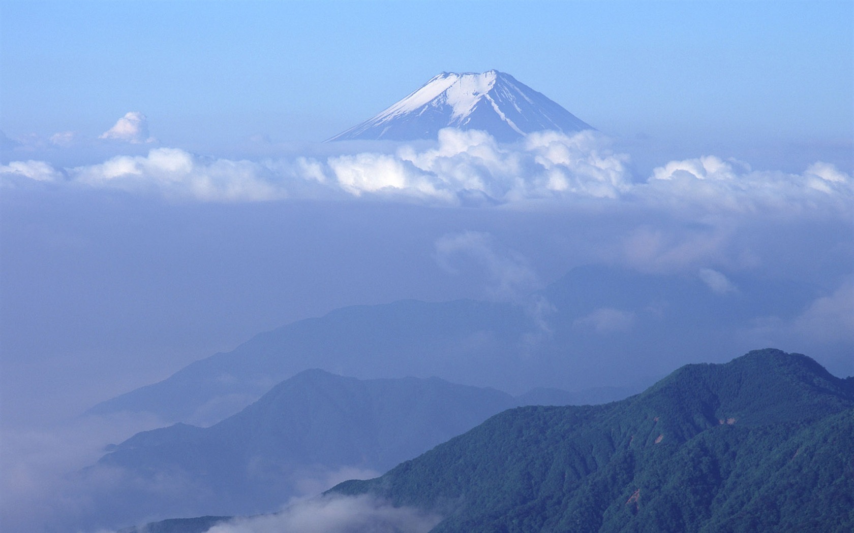Mount Fuji, Japonsko tapety (2) #10 - 1680x1050