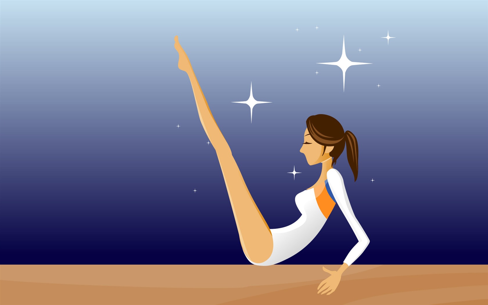Women's leisure sports vector #16 - 1680x1050