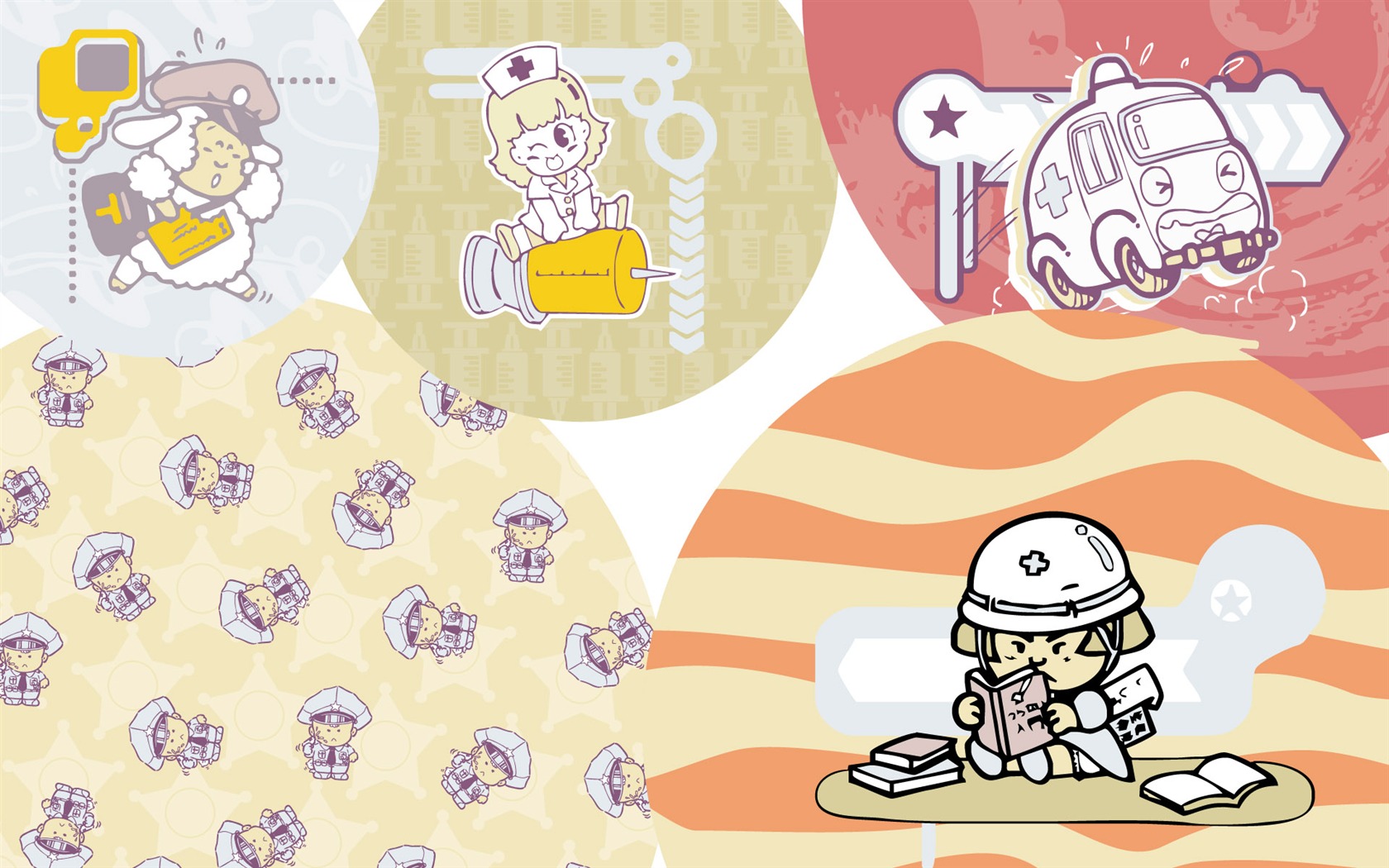 Vector Cartoon Design wallpaper (1) #12 - 1680x1050