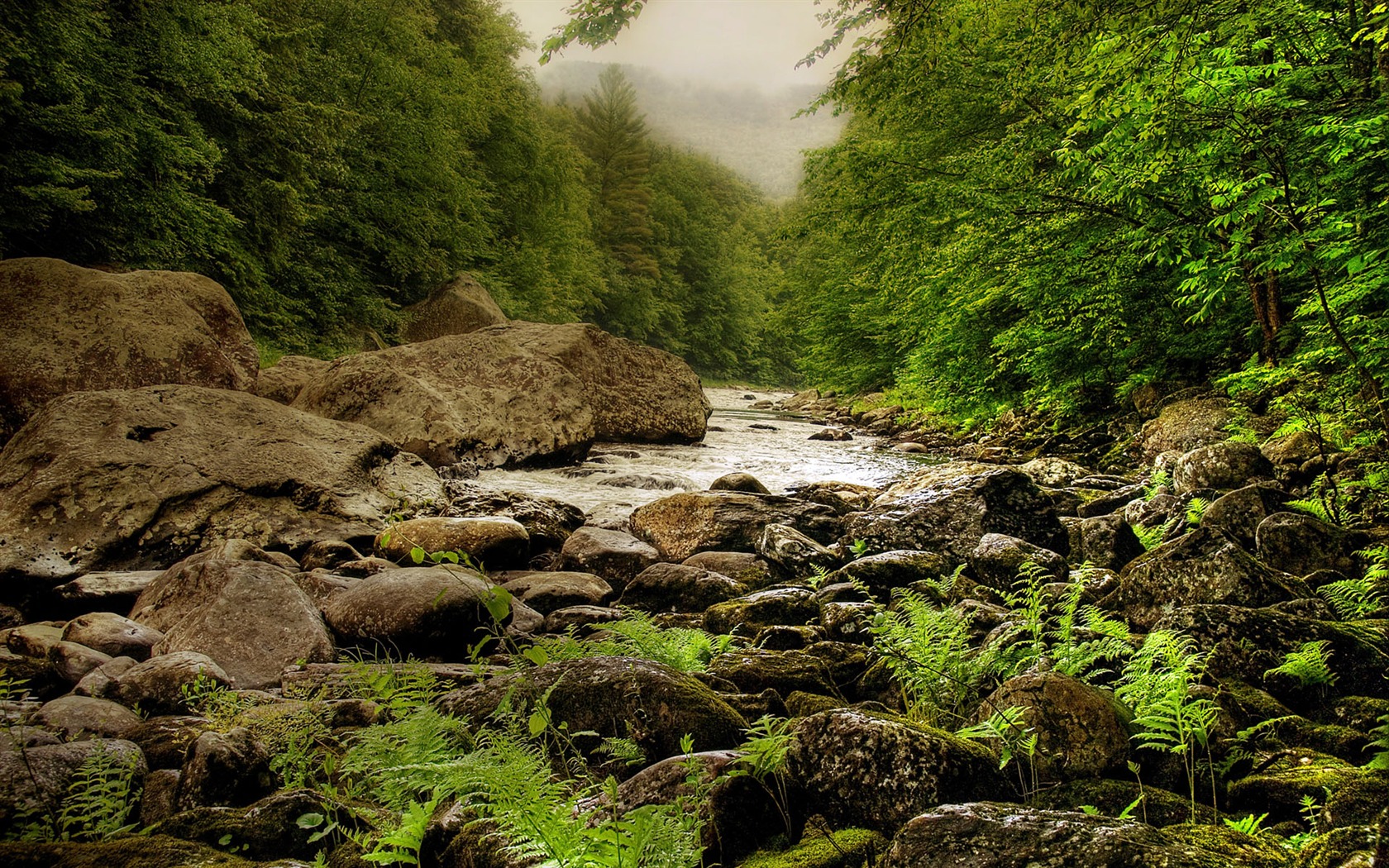 Wunderschön gerenderten Landschaften Wallpaper (4) #11 - 1680x1050