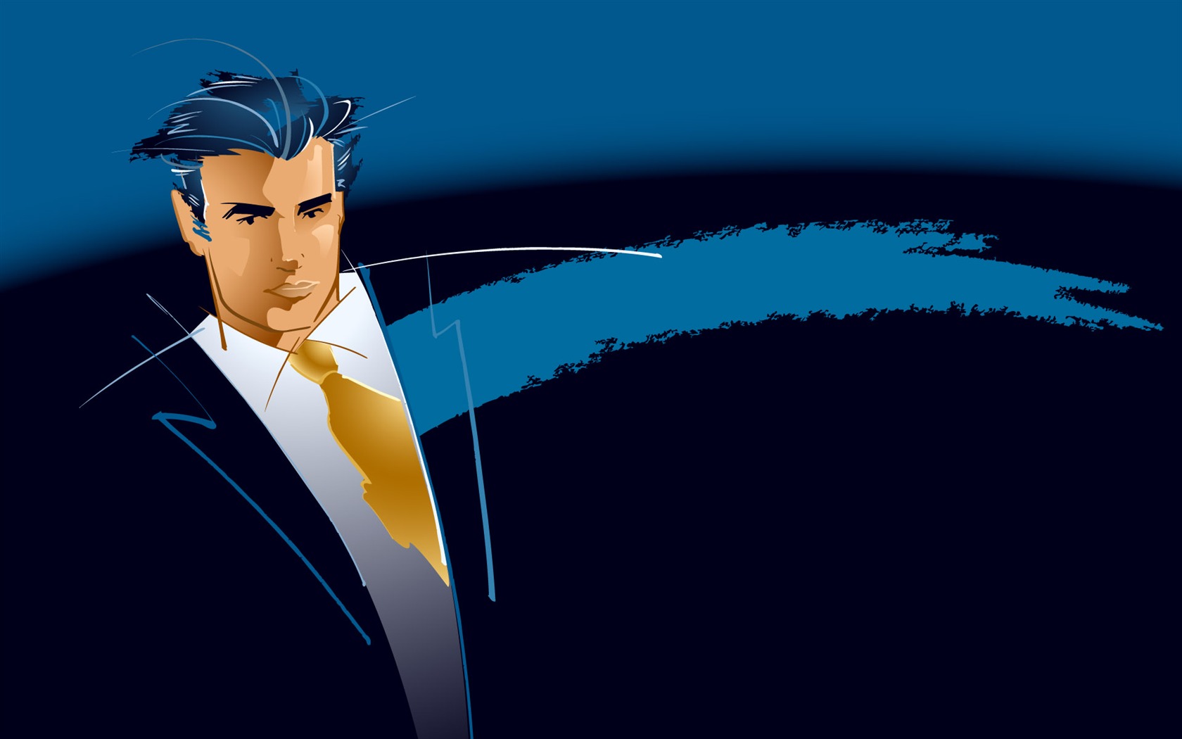 People living movement vector wallpaper (2) #5 - 1680x1050