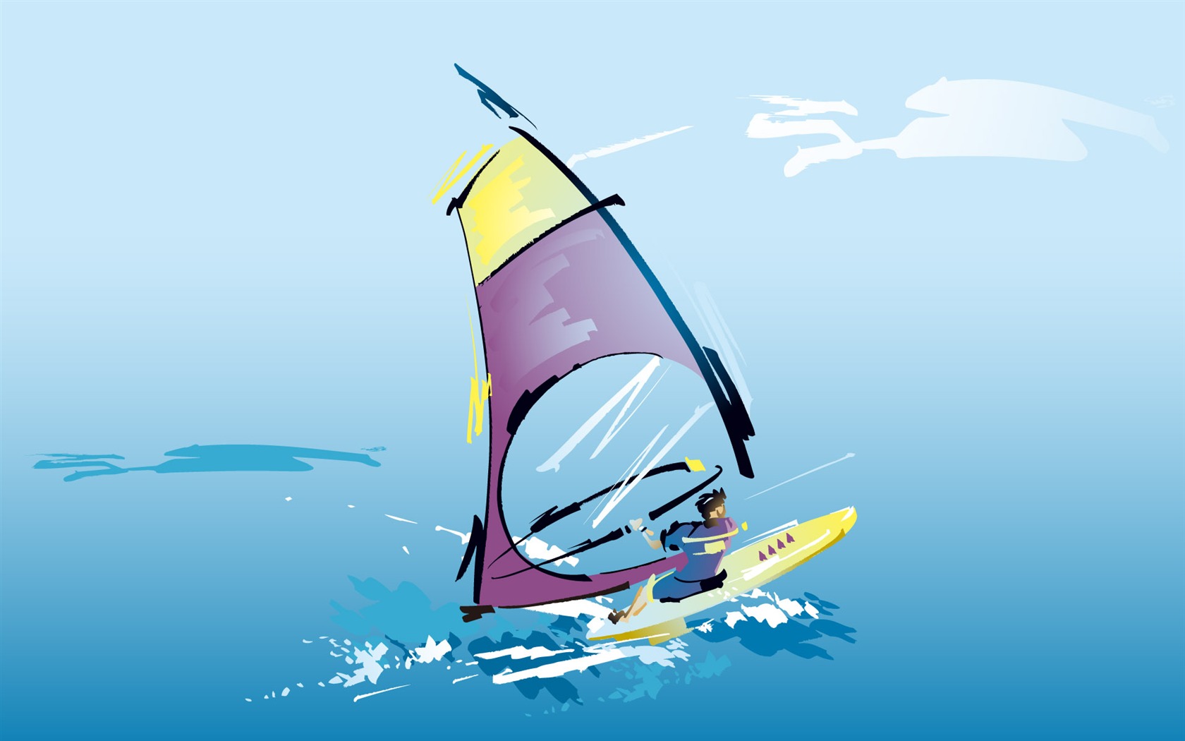 People living movement vector wallpaper (2) #8 - 1680x1050