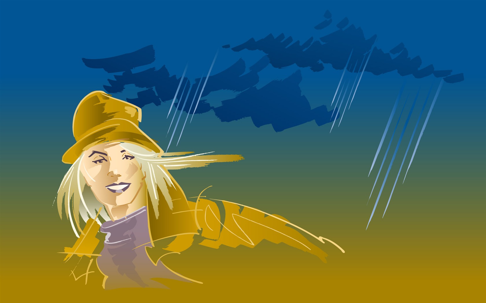 People living movement vector wallpaper (2) #11 - 1680x1050