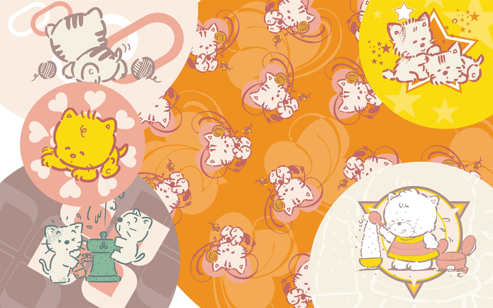 Vector Cartoon Design papier peint (2) #4 - 1680x1050