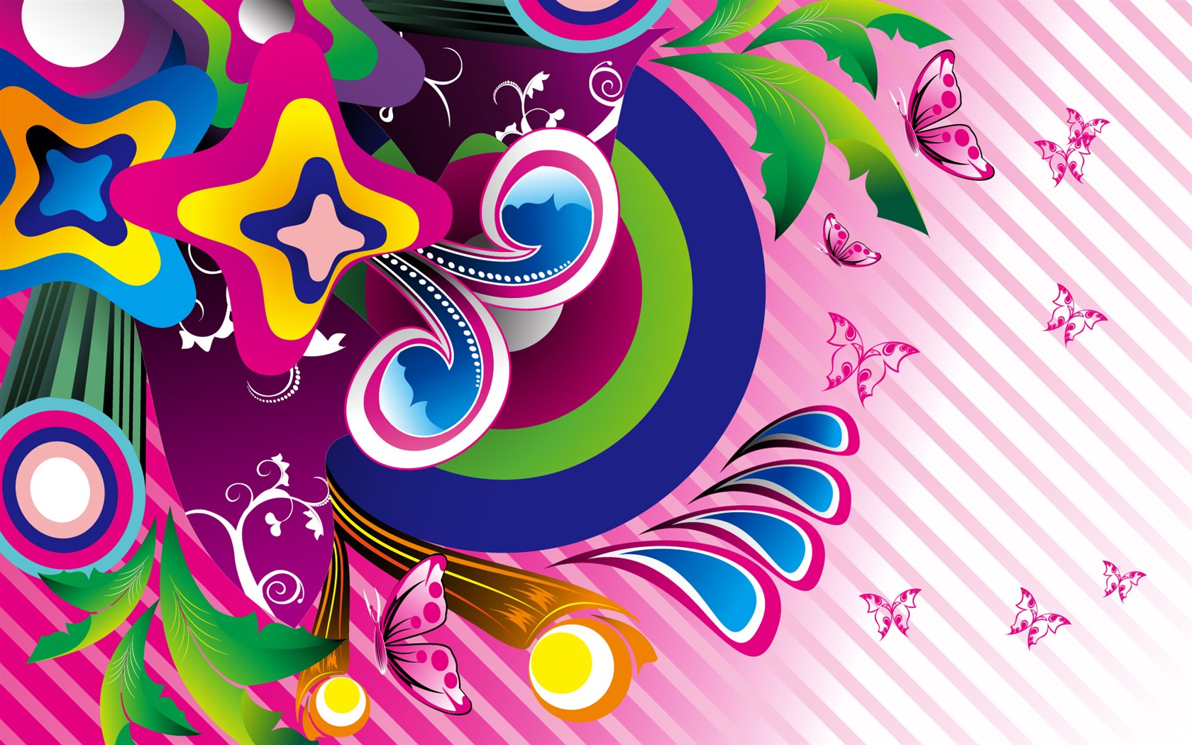 Widescreen trend vector wallpaper (1) #1 - 1680x1050