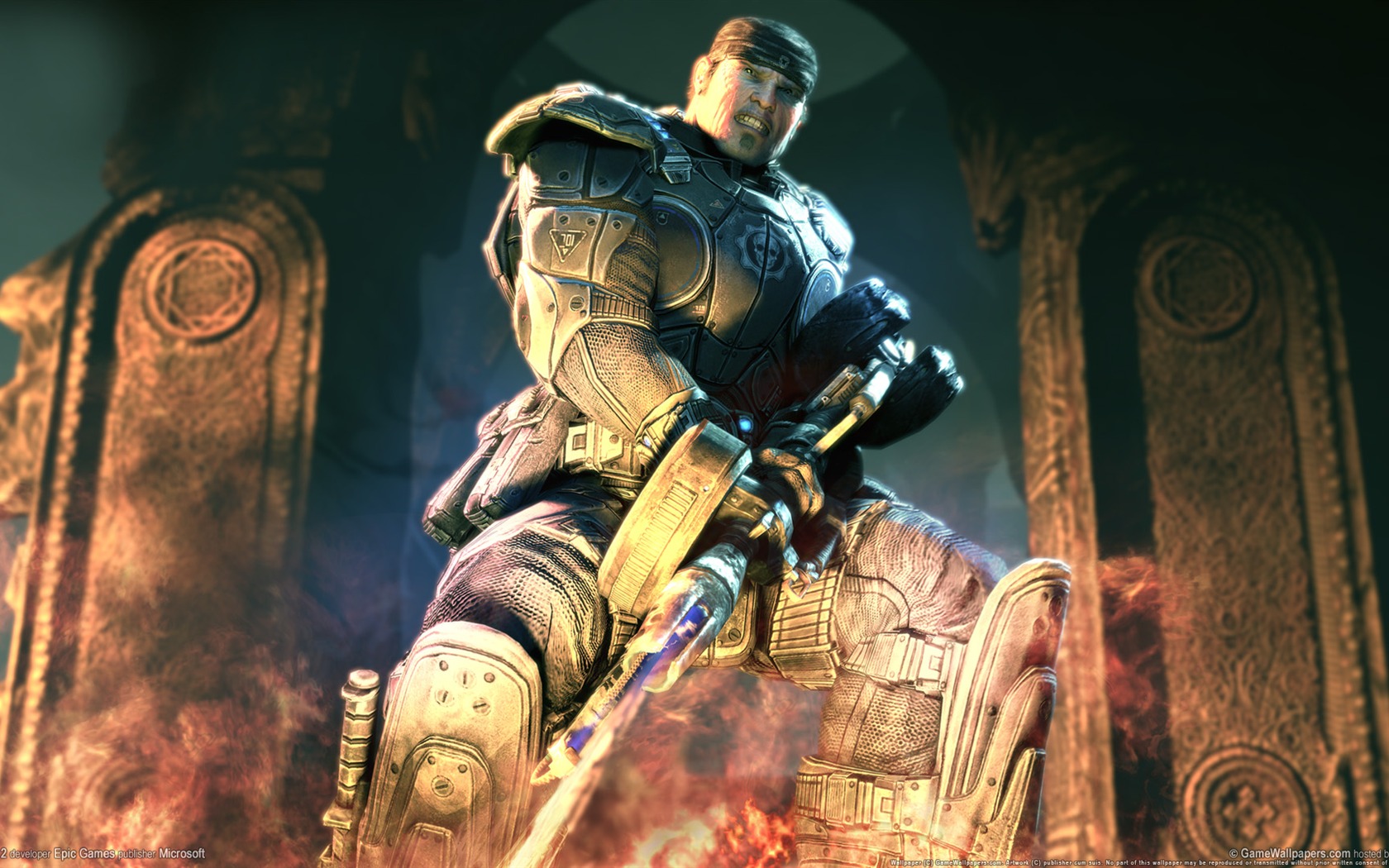 Gears Of War 2 战争机器 2 高清壁纸(一)2 - 1680x1050