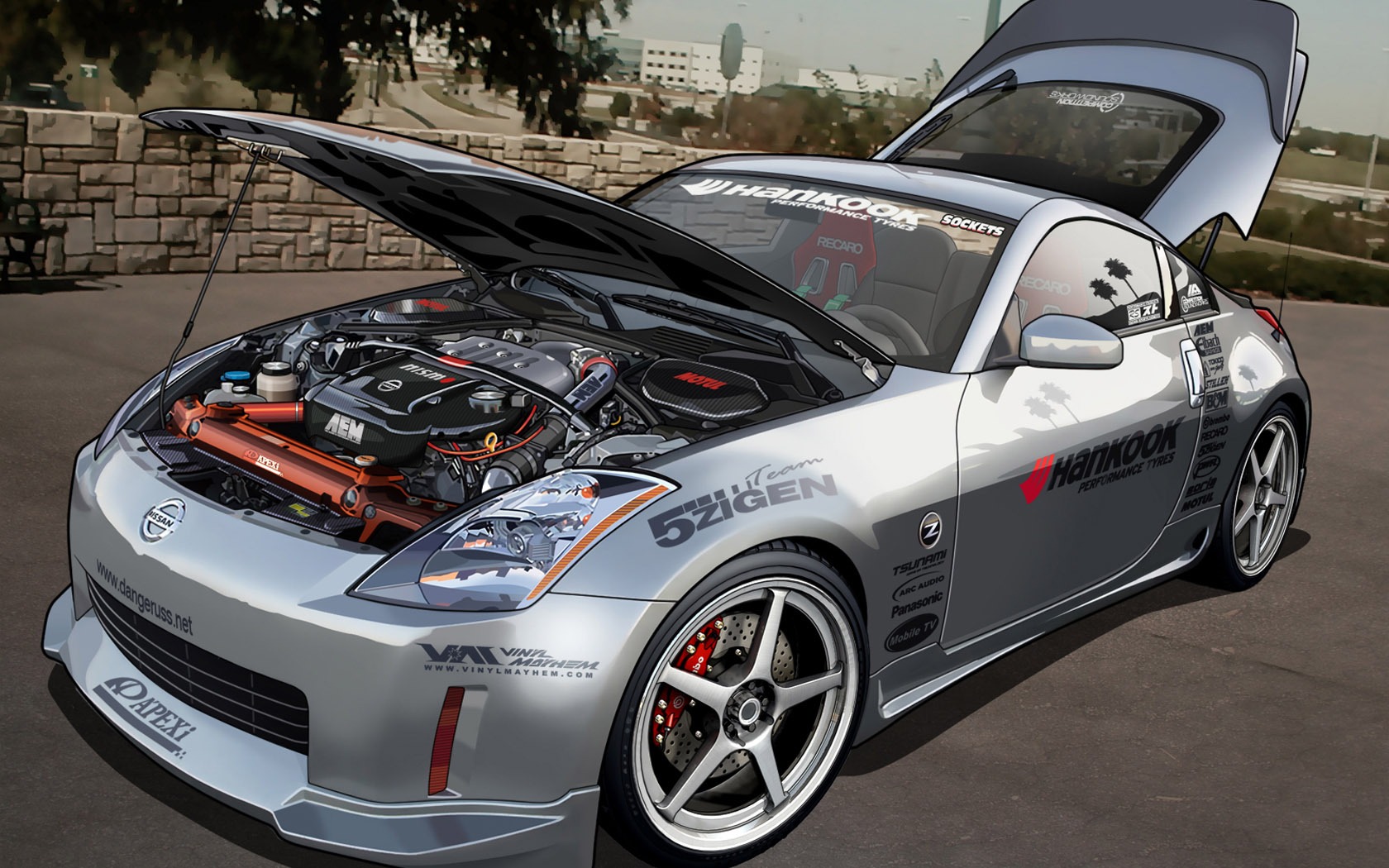 Beautiful wallpaper car draw (2) #5 - 1680x1050