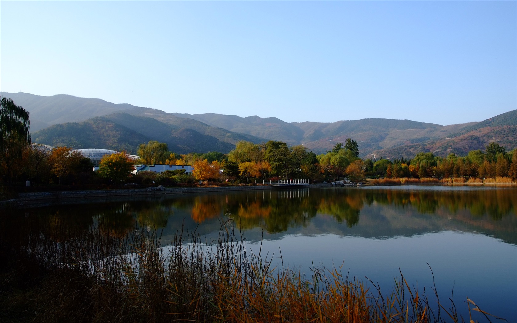 Xiangshan jardín de otoño (obras barras de refuerzo) #7 - 1680x1050