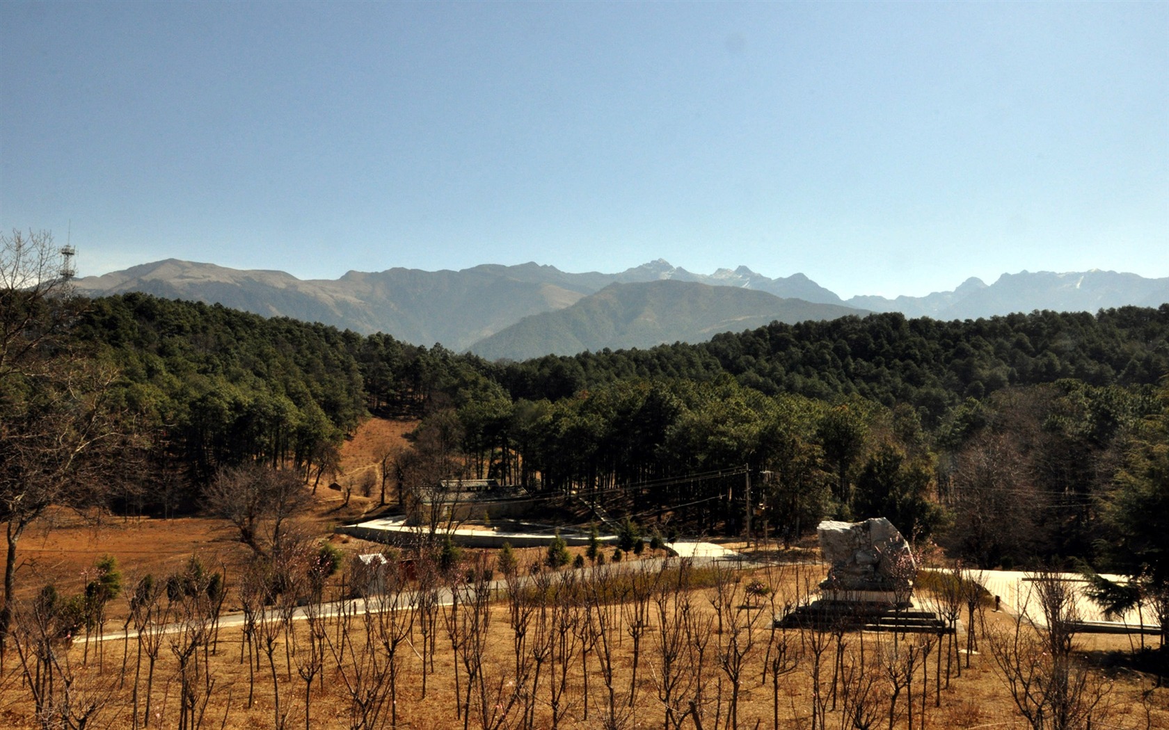 Daliangshan Krajina (3) (starý Hong OK práce) #4 - 1680x1050