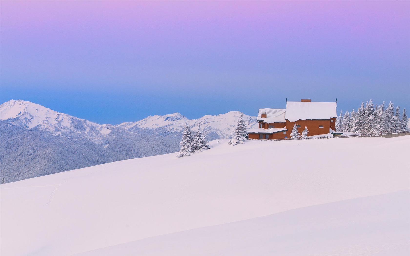 Fond d'écran panoramique de neige (1) #9 - 1680x1050